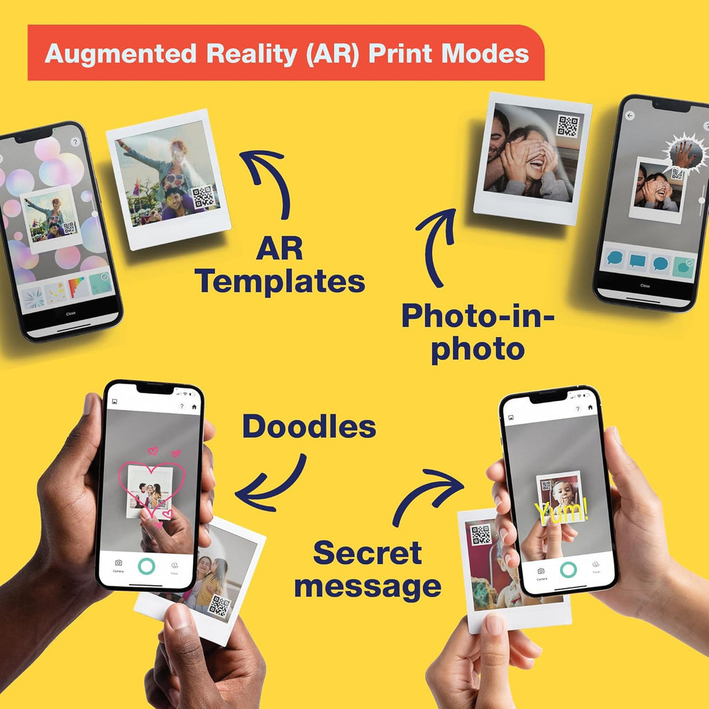 Fujifilm Instax Square Link Smartphone Printer- Ash White