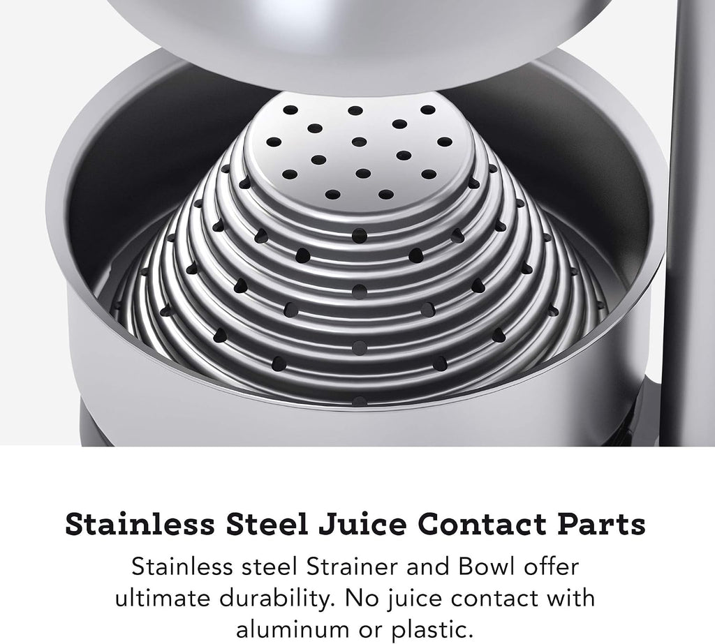Tribest Pro MJP-105 XL Professional Manual Cold Press Juicer Machine for Pomegranates and Citrus, Black