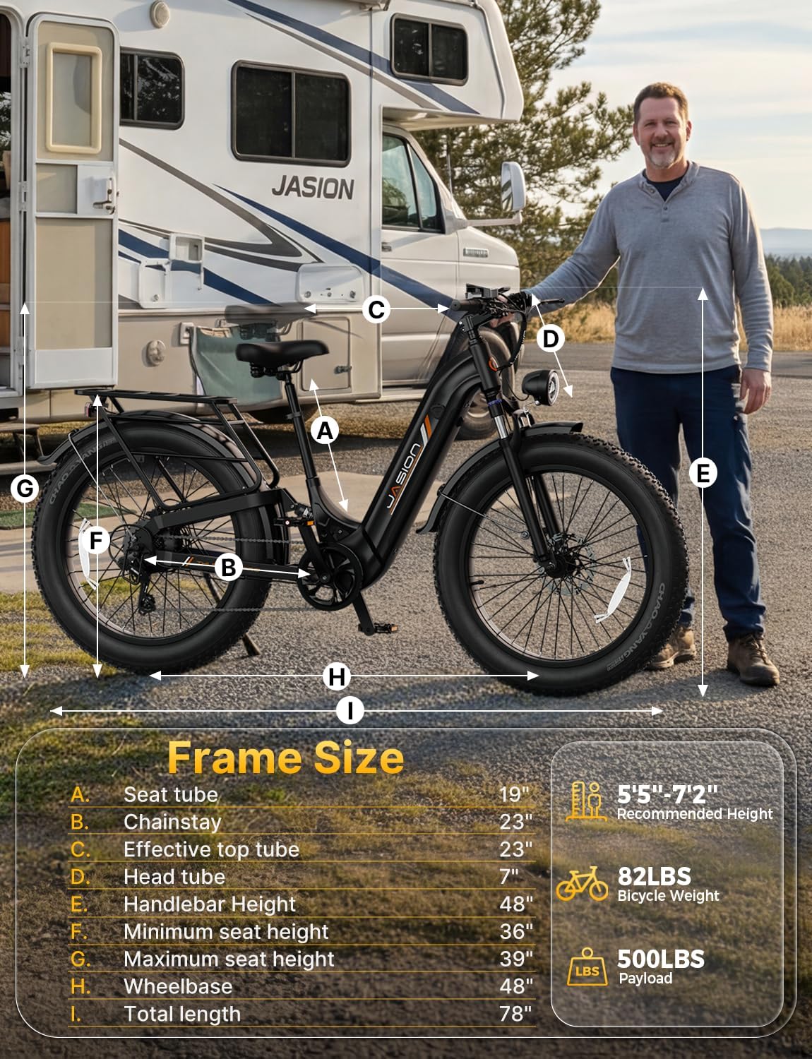 Jasion Thunder/PRO/ST Electric Bike,2000W/1800W Peak Ebikes for Adults,26''Fat Tire Best Ebike for Men,90/80 Miles with 1040Wh/864Wh Battery,35/30+MPH Max Speed Bicycles,500/400LB Capacity