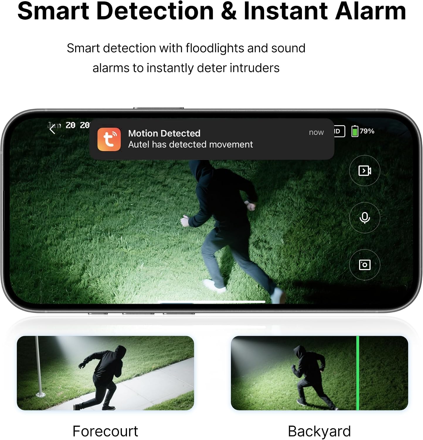Autel Solar Security Cameras Wireless Outdoor, 2K Color Night Vision, Solar Powered, Expandable Local Storage, No Monthly Fee,AI Cameras for Home Security System (2-Cam-Kit)
