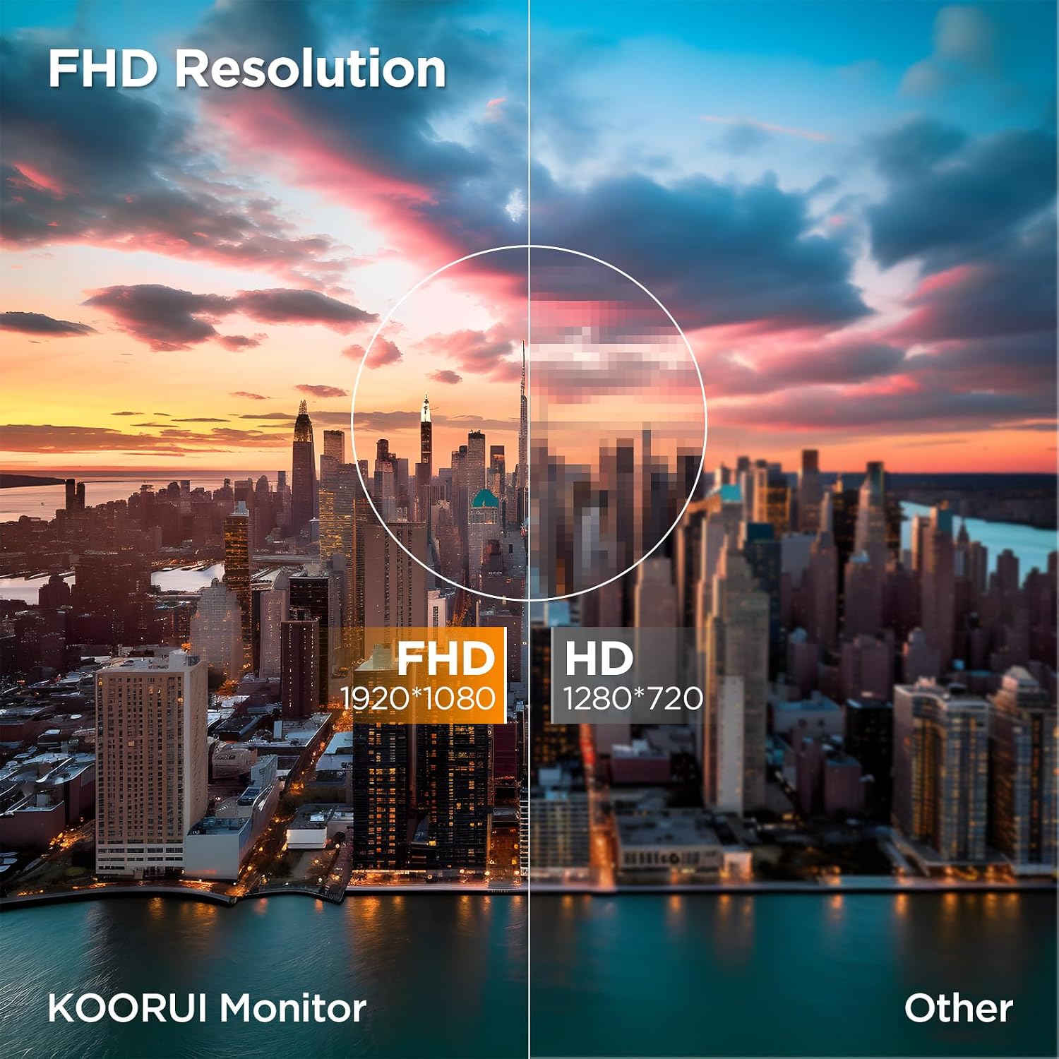 KOORUI 27 Inch Curved Monitor FHD 1080P 75Hz Computer Monitors, 1500R PC Screen with HDMI VGA, TÜV Rheinland Certified, Tilt Adjustable,1500R, Eye Care, Black, 27N5CA