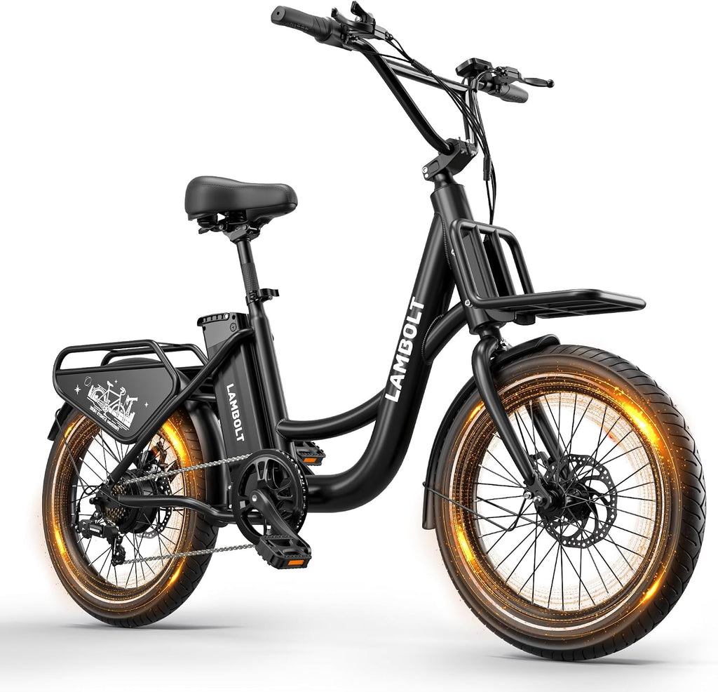 Electric Bike for Adults - 1000W Peak Motor Ebike with 48V15Ah Removable Battery, 20' x 3.0 Fat Tire Step-Thru 7-Speed Commuter Electric Bicycle, Up to 24 MPH, 70 Miles Range, UL 2849 Certified.