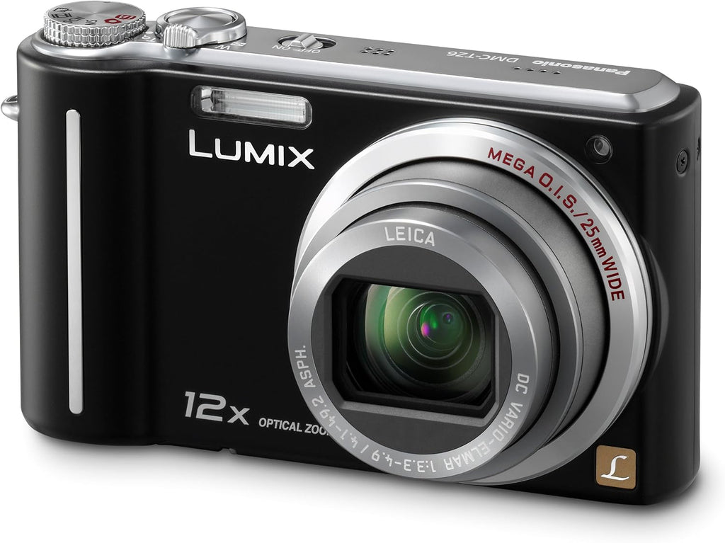 Panasonic Lumix DMC-ZS1 10MP Digital Camera with 12x Wide Angle MEGA Optical Image Stabilized Zoom and 2.7 inch LCD (Black)
