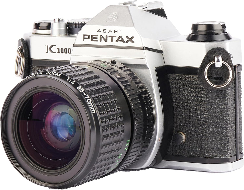 Pentax K1000 Manual Focus SLR Film Camera with Pentax 50mm Lens