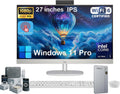 HP 27' Touch Screen All-in-One Desktop Computer PC - 32GB DDR5 RAM, 1TB SSD, Intel 12-Core Ultra 7 155U, Adjustable Angle, FHD IPS Touchscreen, Wireless KB&Mouse, Win11 Pro, RECOLX AI Voice Recorder