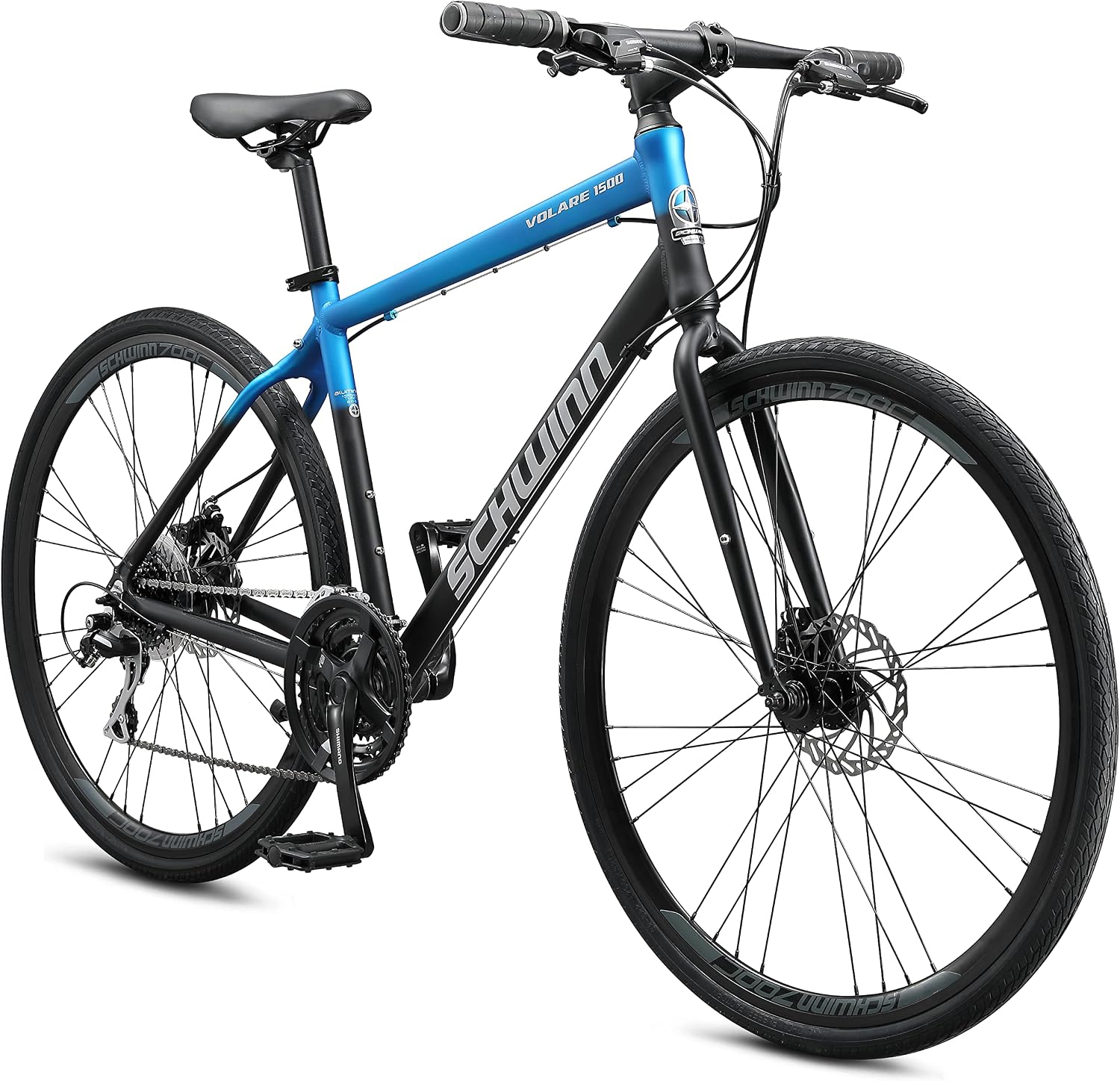 Schwinn Volare 1300 Road Bike, 700c Mens and Womens Bike, 14-Speed Drop Bar Road Bicycle, Aluminum Frame, Sport Tires, Fitness Seat, Alloy Caliper Brakes, Adult Bicycle
