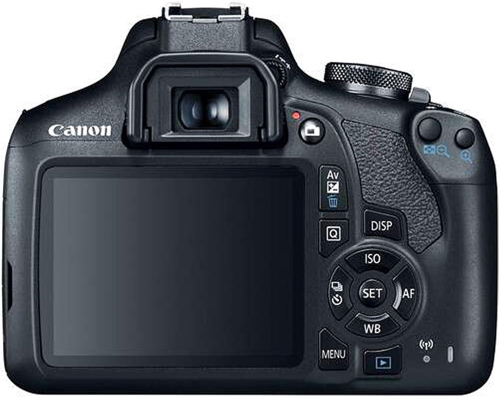Canon EOS Rebel T7 DSLR Camera w/ 18-55mm F/3.5-5.6 is II Zoom Lens + Macro + Telephoto + More (18pc Bundle) (Renewed)