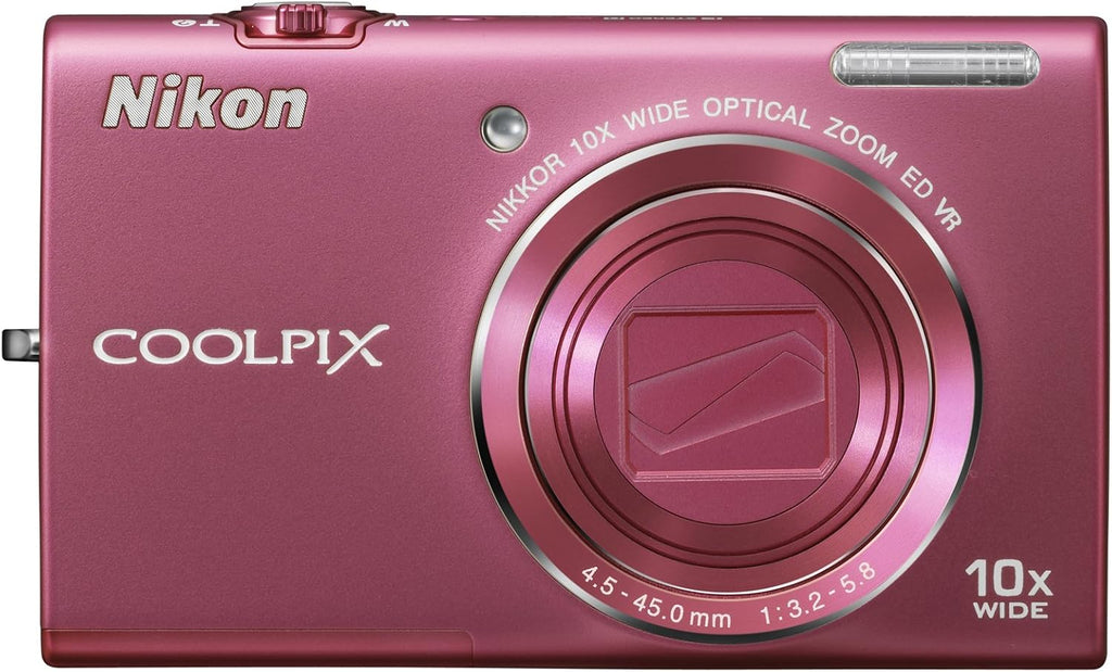 Nikon COOLPIX S6200 Compact Digital Camera - Pink (16MP, 10x Optical Zoom) 2.7 inch LCD