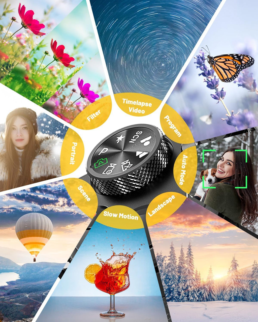 8K Digital Cameras for Photography, 88MP WiFi Vlogging Camera for YouTube Autofocus with 3.2' Touch Screen,Dual Camera,Flash,16X Digital Zoom Travel Cameras Anti Shake with 64GB Card,2 Batteries