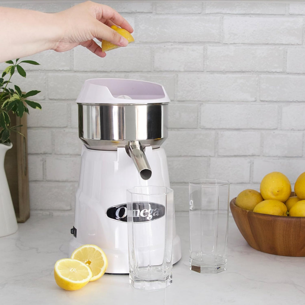 Omega C-10W Professional Citrus Juicer, White