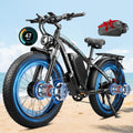 Peak 9000W 52V Dual Motor Ebike 40-47MPH Ebike for Adults 34AH Battery 105 Miles Range 24 Inch Fat Tire Commuter Mountain Dirt Electric Bike for All Terrain