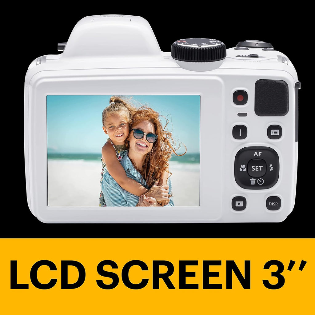 Kodak AZ401-WH PIXPRO 16MP Digital Camera, 3', White
