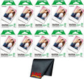 Fujifilm Instax Mini Instant Camera Film (200 Photo Exposure) Bundle with 6AVE Microfiber Cleaning Cloth