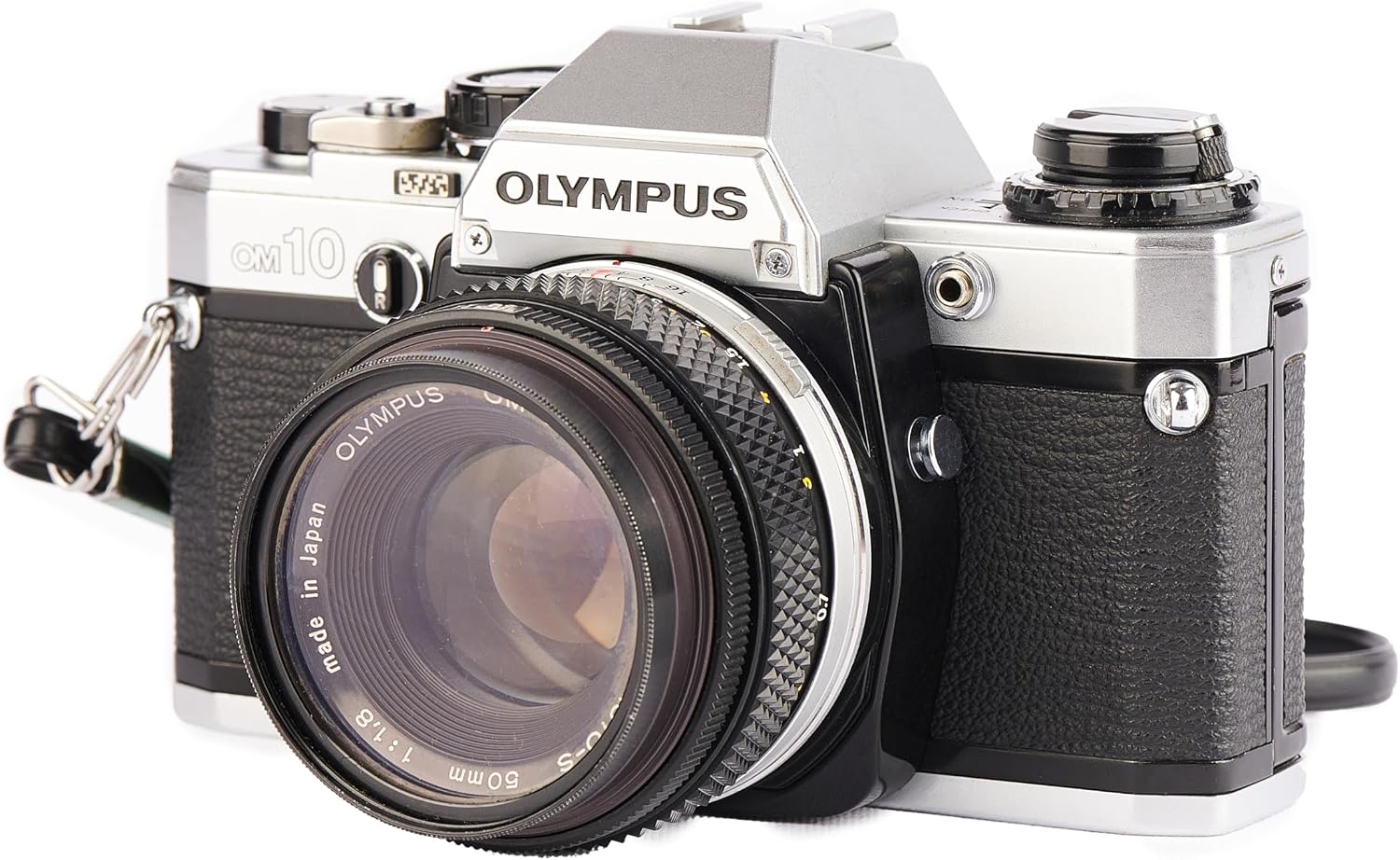 Olympus OM-10 OM10 35mm SLR Film Camera with Manual Focus Om Mount System Lens (Renewed)