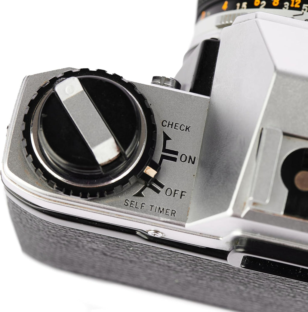 Olympus OM-10 OM10 35mm SLR Film Camera with Manual Focus Om Mount System Lens (Renewed)
