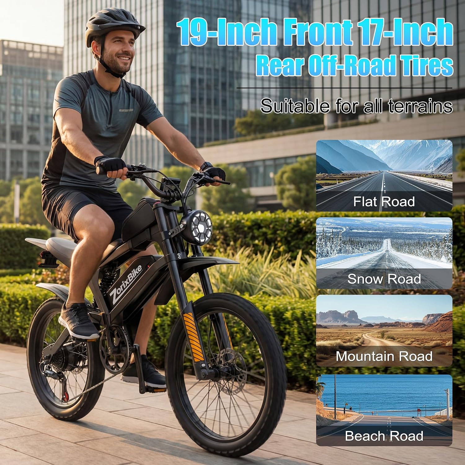 Electric Bike for Adults,48V 20AH - Peak Power 1500/3000W Brushless Motor Electric Bicycle - Max Speed 31-35MPH - Max 80 Miles Range - 20' x 4.0' Fat Tire Dirt E-Bike,7-Speed - UL 2849