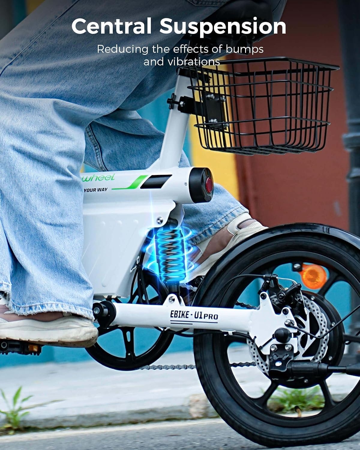 isinwheel Electric Bike for Adult 500W Motor, 20 MPH Folding Ebike, 16' Adult Electric Bicycles with Smart Uphill, 10.4Ah Battery, E Bikes for Adults and Teens
