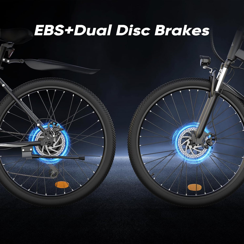 Electric Bike - Electric Bike for Adults, 1500w/1000W/750W Peak Motor, Up to 55 Miles, 20MPH EBike, 26'' Tires Lightweight E Bike for Commuting Mountain Road Sand