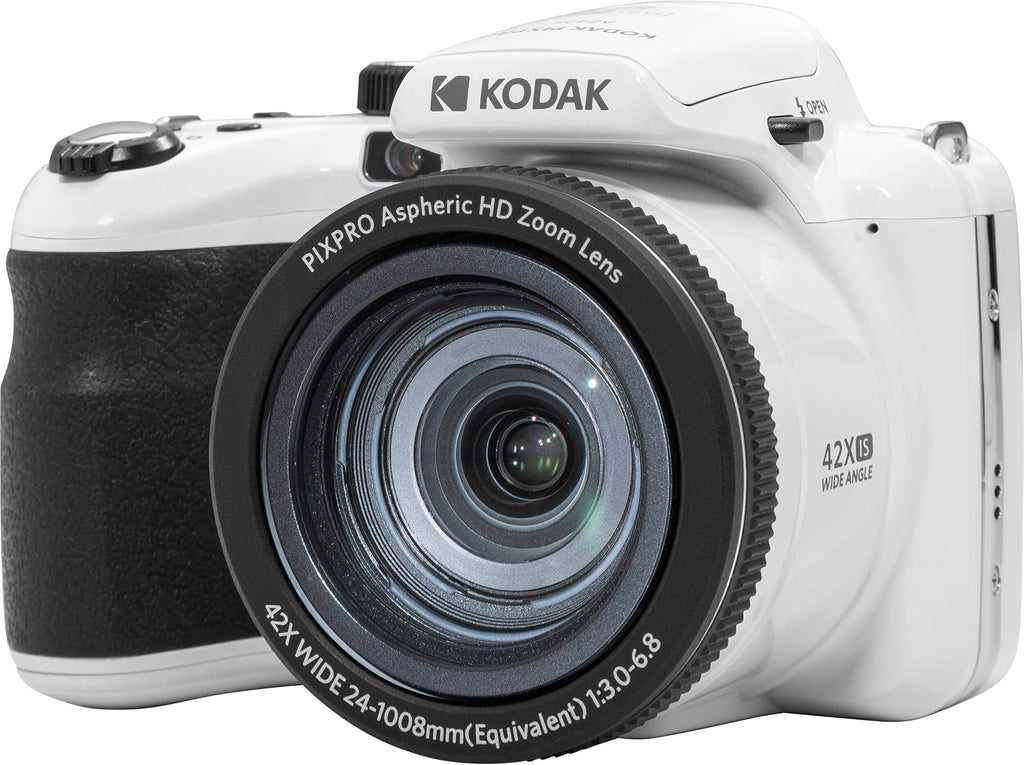 Kodak PIXPRO AZ425 Digital Camera + 32GB Memory Card + Camera Case (Black) + Battery + Charger + USB Card Reader + Table Tripod + Accessories (White)
