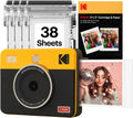 KODAK Mini Shot 3 Retro 3x3' Instant Digital Camera & Photo Printer, 38 Sheets, 2-in-1 Portable Print Camera, Bluetooth Smartphone Printer for iOS & Android, 4PASS Dye Sublimation, Yellow