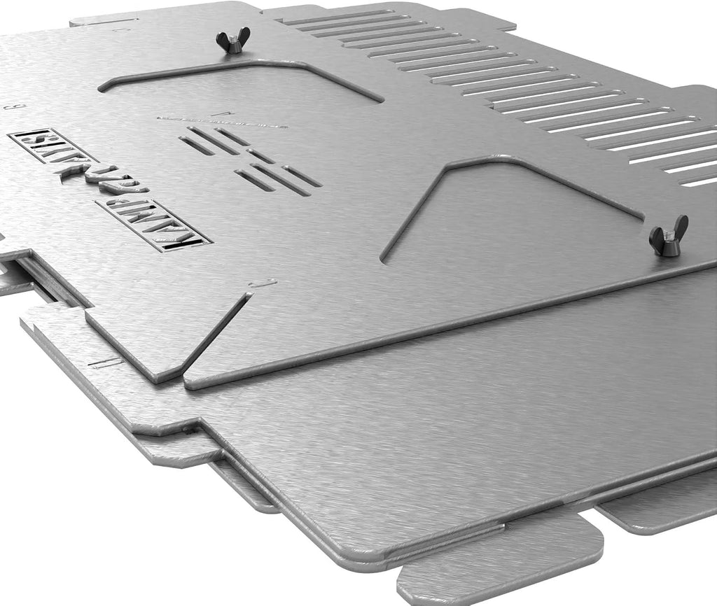 BBQ Grill Set | BBQ Grill with Stainless Steel Portable Instant Foldable Fire Set with Carrying Bag for Outdoor, Camping, Camp, Campfire (Easy Grill)