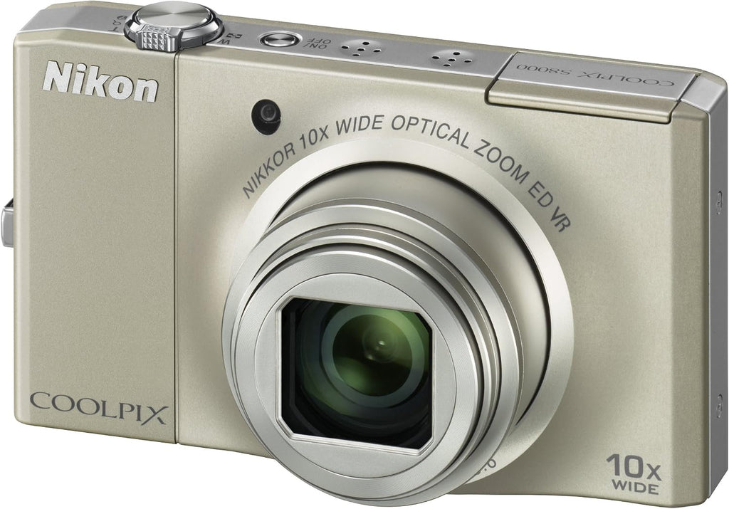 Nikon Coolpix S8000 14 MP Digital Camera with 10x Optical Vibration Reduction (VR) Zoom and 3.0-Inch LCD (Silver)