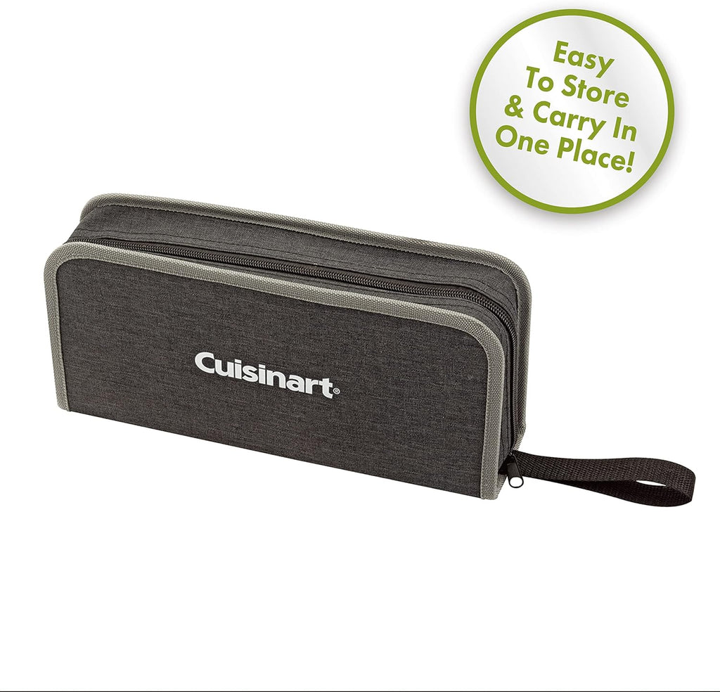 Cuisinart CGG-750 Portable, Venture Gas Grill, Red + Cuisinart CGS-1000 4-Piece Folding Grill Tool Set