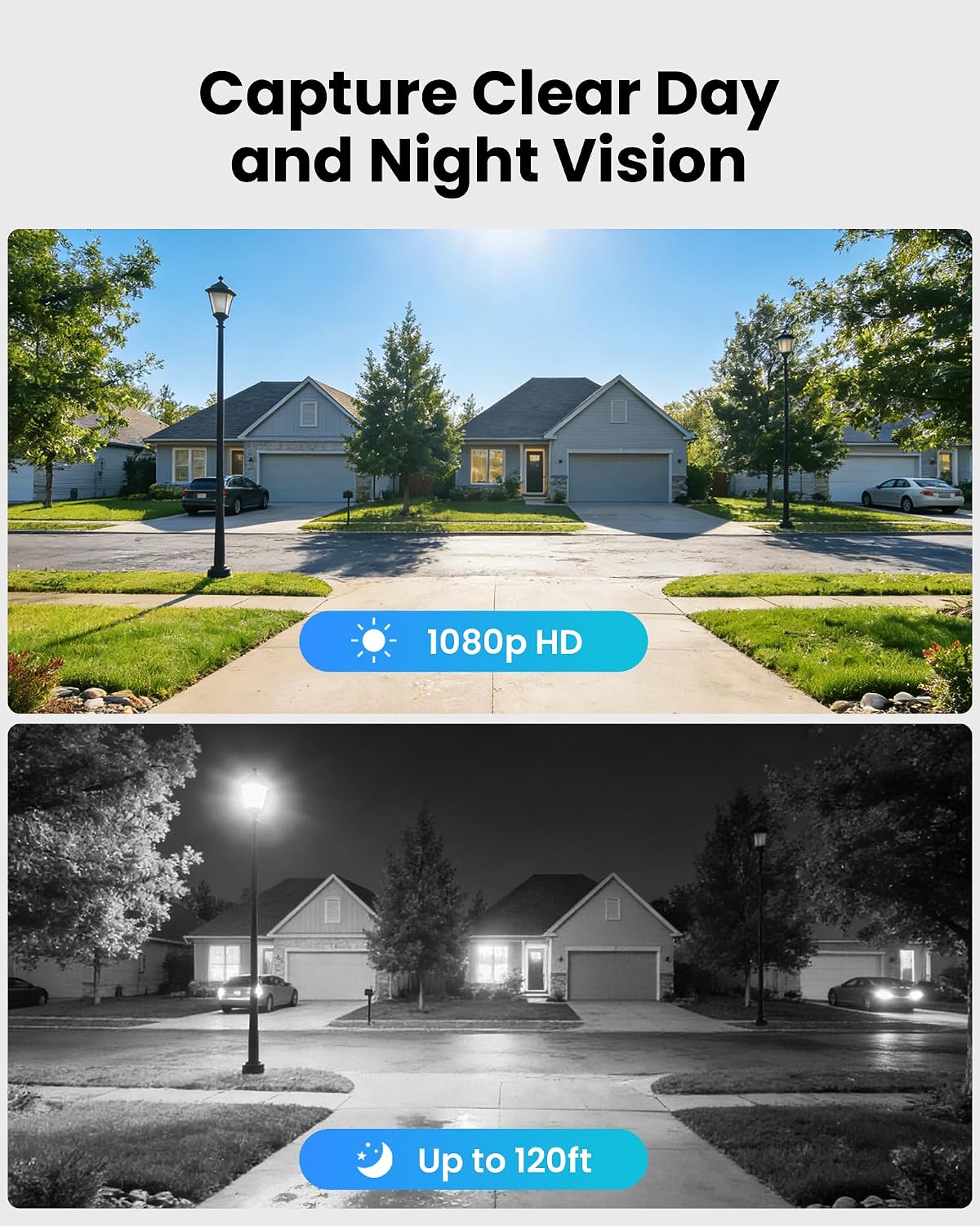 ZOSI 16 Channel Wired Security Camera System with 2TB HDD, 8 x 1080P Outdoor Metal CCTV Cameras with Audio, Human/Vehicle Detection, Night Vision, No Monthly Fee, 16CH DVR for Business 24/7 Recording