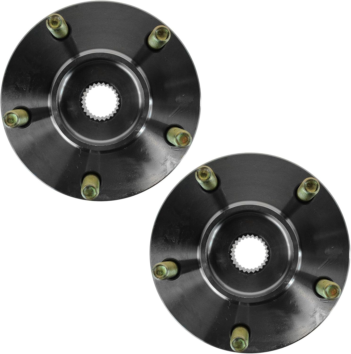 TRQ 2 Piece Front Rear Wheel Bearing & Hub Assembly Set Compatible with 1995-2005 Chrysler Sebring 1995-2000 Dodge Avenger 2001-2005 Stratus 1995-1998 Eagle Talon 1995-2004 Mitsubishi Eclipse 1999-20