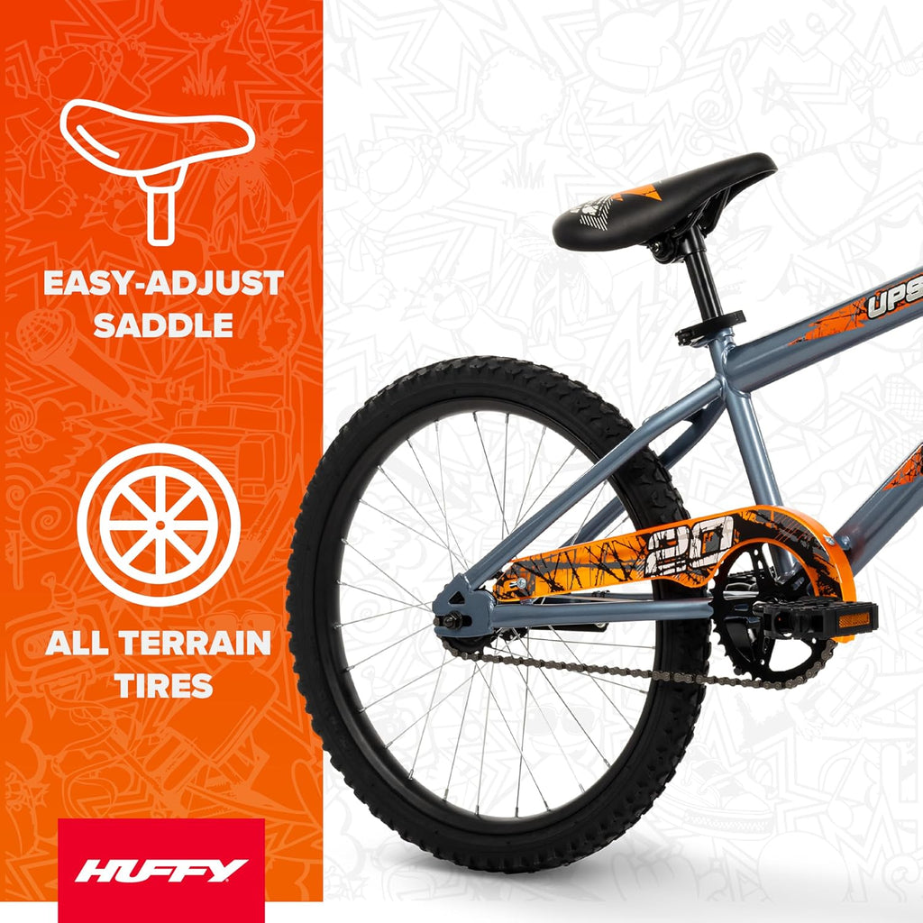 Huffy Upshot 12/16/20 Inch Boy's Bike for Kids, Multiple Color Options Available, Removable Training Wheels, BMX Design, Designed for Growth, Durable Construction, EZ Build Assembly