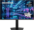 Deco Gear 27 QHD OLED Gaming Monitor | 280Hz 0.03ms Response, HDR400, Adaptive Sync, 99% sRGB, 1.5M:1 Contrast, Borderless Design, Height Adjustable Stand, HDMI 2.1, DisplayPort 1.4