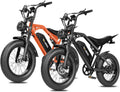 ESKUTE V200 Electric Dirt Bike for Adults,52V20.8Ah Battery,20' x4.0 Fat Tire,32MPH,NFC Unlock Color Display,7-Speed Dual Suspension,Dirt E-Bike,80 Miles, Streamlined Frame, E-Bike for Youth & Adults