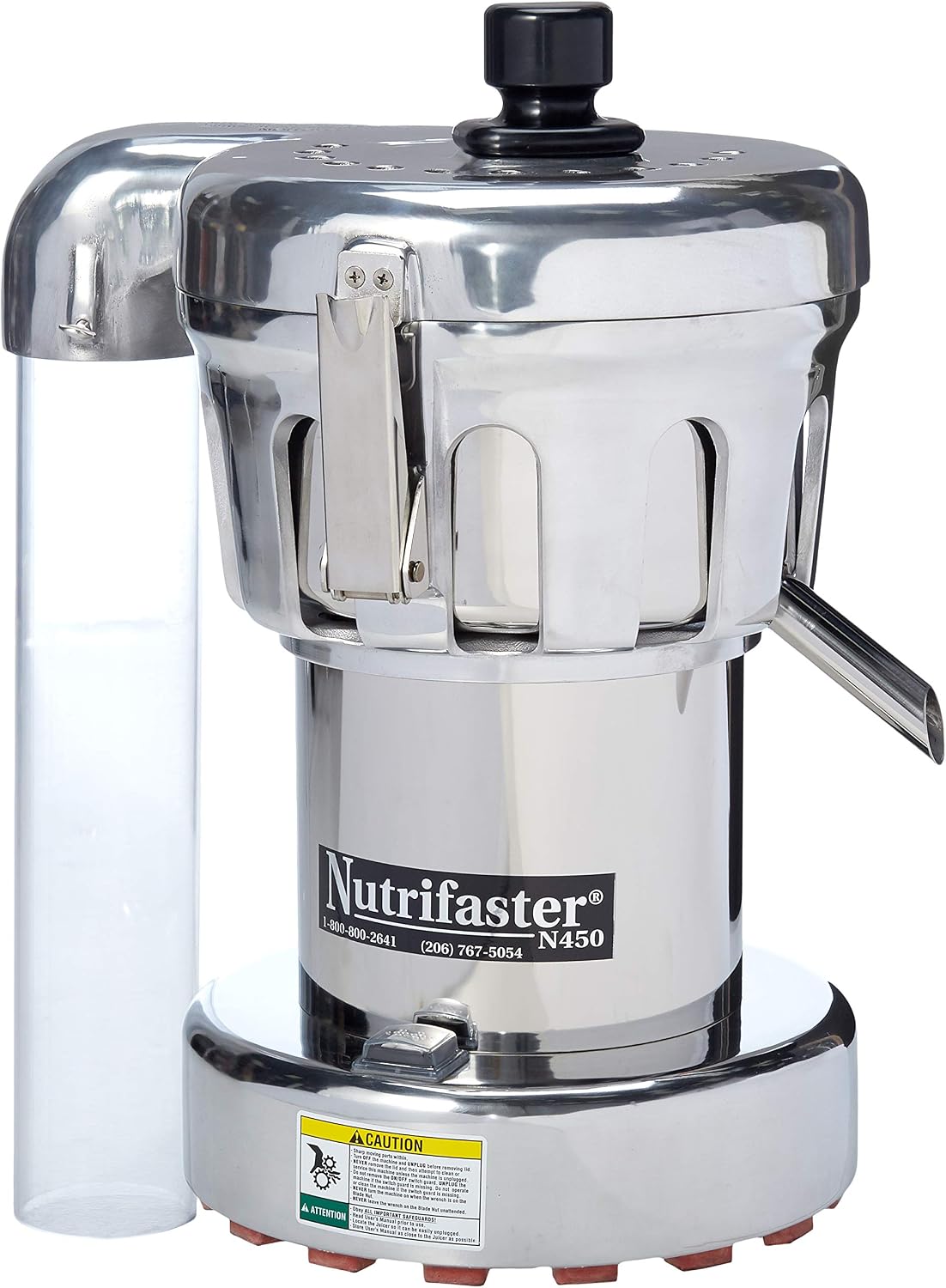 N450 Multi Purpose Juicer | Polished Aluminum, 6 Lb Container