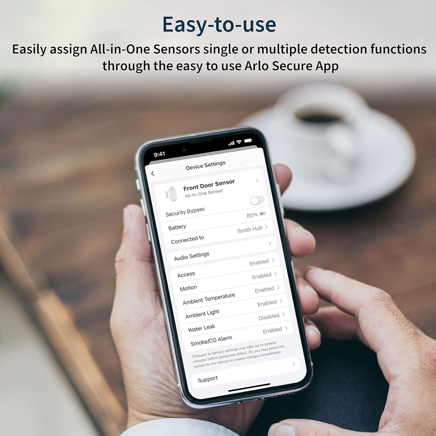 Arlo Home Security System - Alarm System with Wired Keypad Sensor Hub, 5 8-in-1 Sensors & Yard Sign - No Contract Required - DIY Installation - White, SS1501