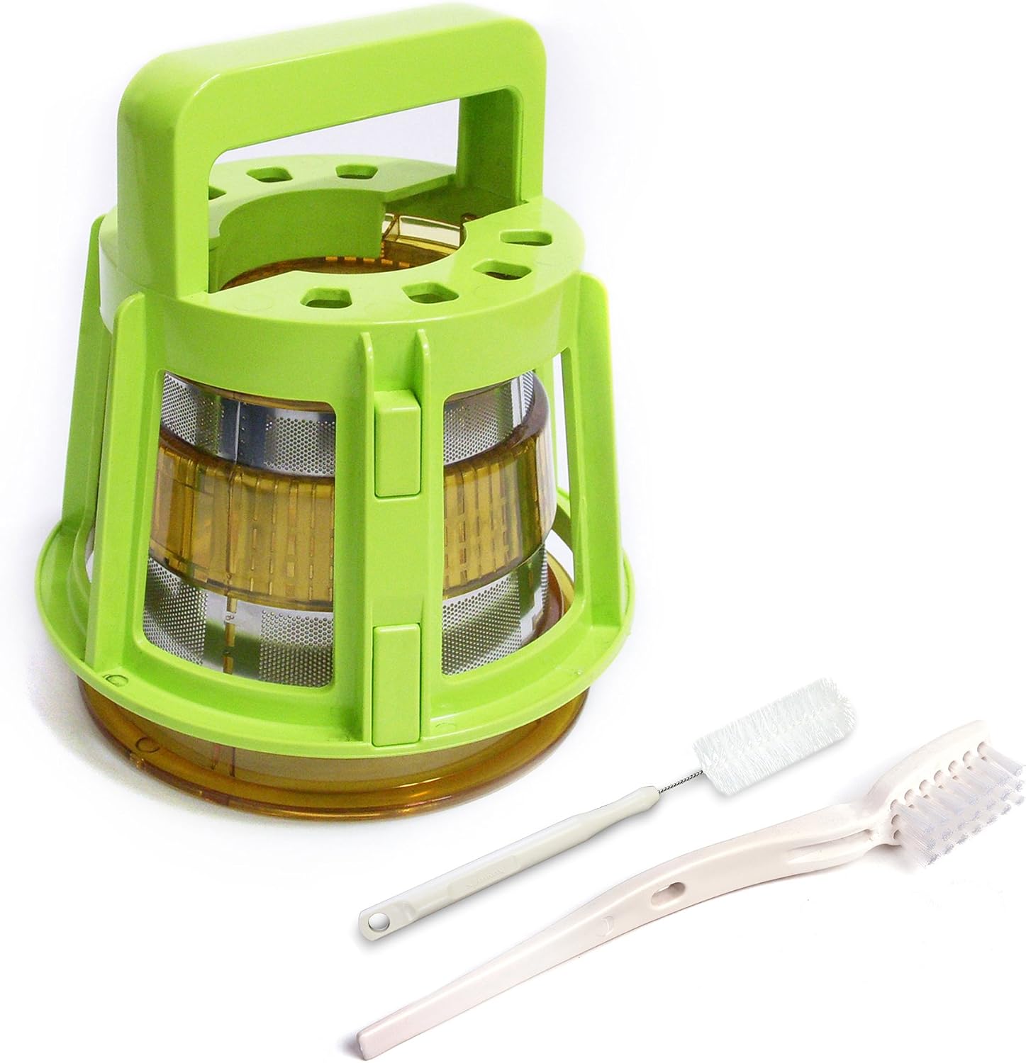 Kuvings Whole Slow Juicer B6000S - Higher Nutrients and Vitamins, BPA-Free Components, Easy to Clean, Ultra Efficient 240W, 60RPMs, Includes Blank Strainer-Silver 17.5' X 10.06' X 14'