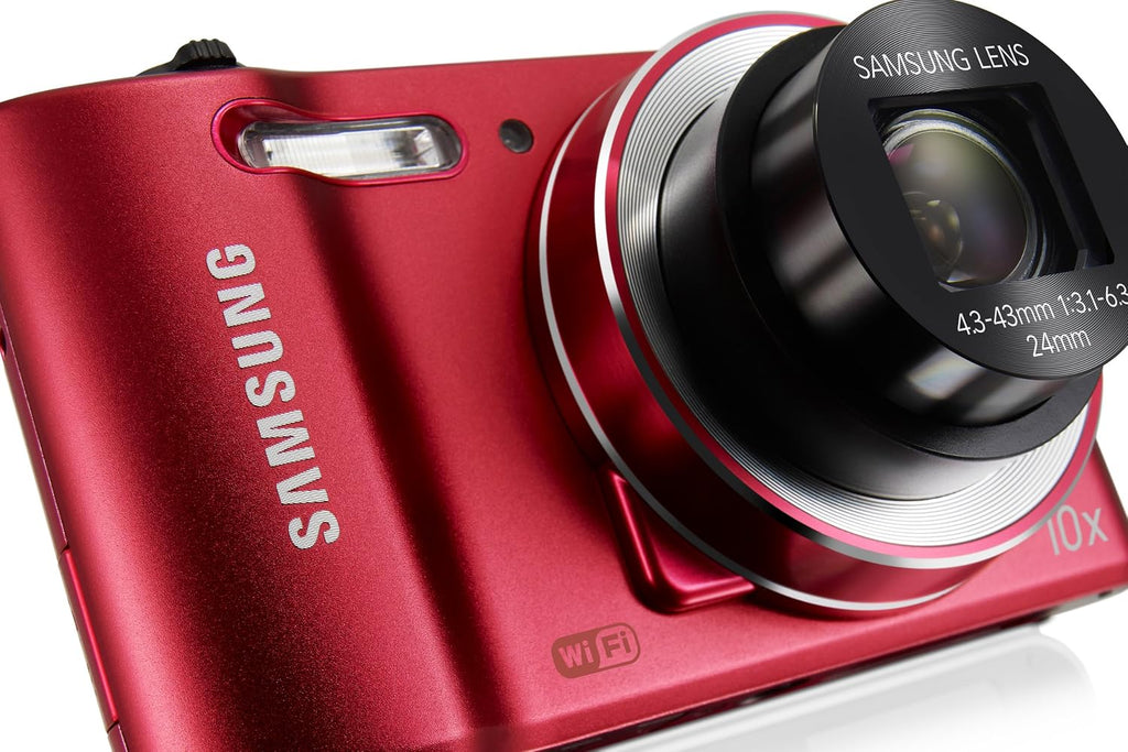 Samsung WB30F 16.2MP Smart WiFi Digital Camera with 10x Optical Zoom and 3.0' LCD Screen (Red) (OLD MODEL)