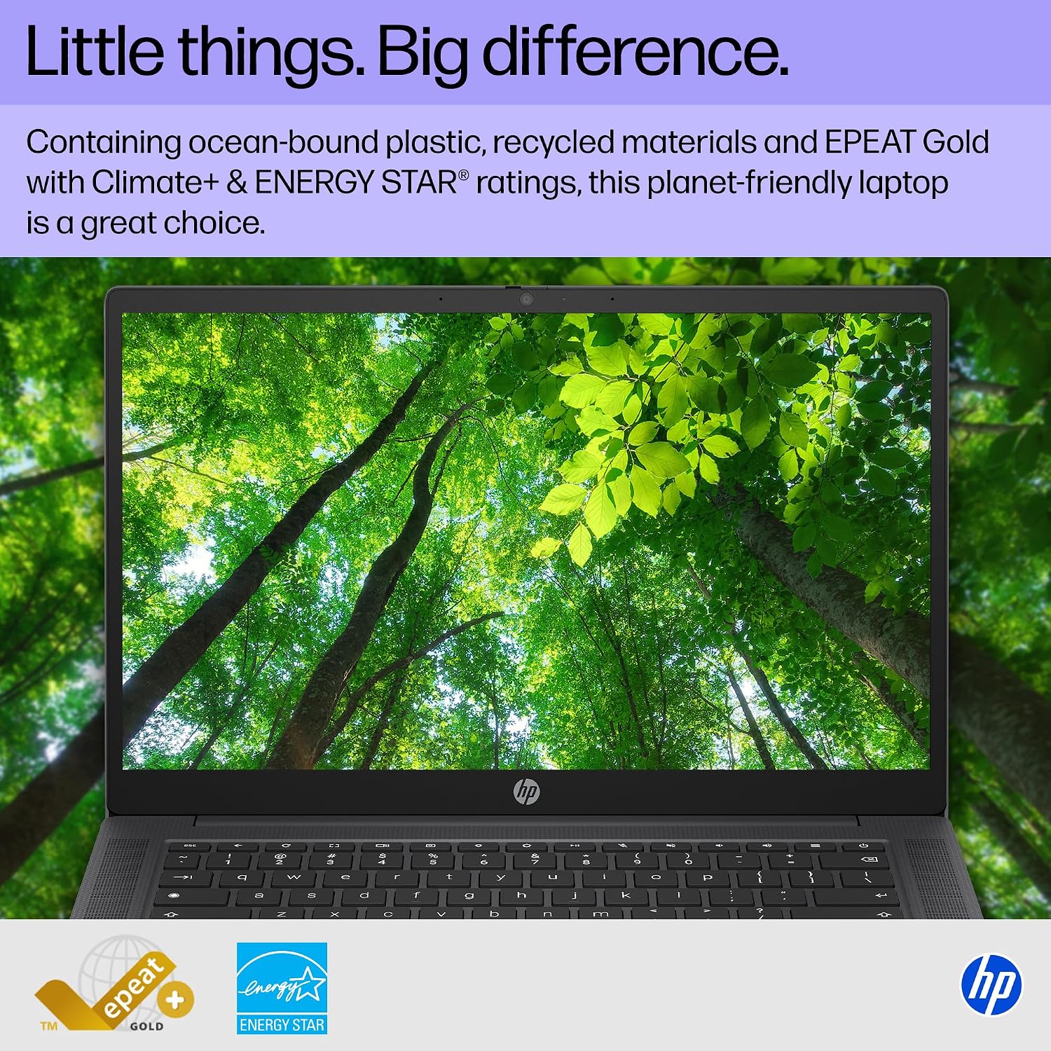 HP Chromebook 14 inch Laptop, HD Display, Intel Processor N100, 8 GB RAM, 128 GB UFS, UHD Graphics, Chrome OS, Chalkboard Gray, 14a-nf0099nr