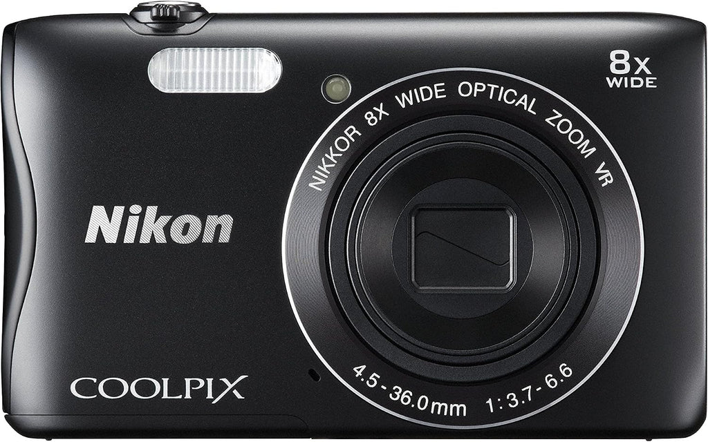 Nikon Digital Camera COOLPIX S3700 Black Optical 8X Zoom 20.05 Million Pixels S3700BK