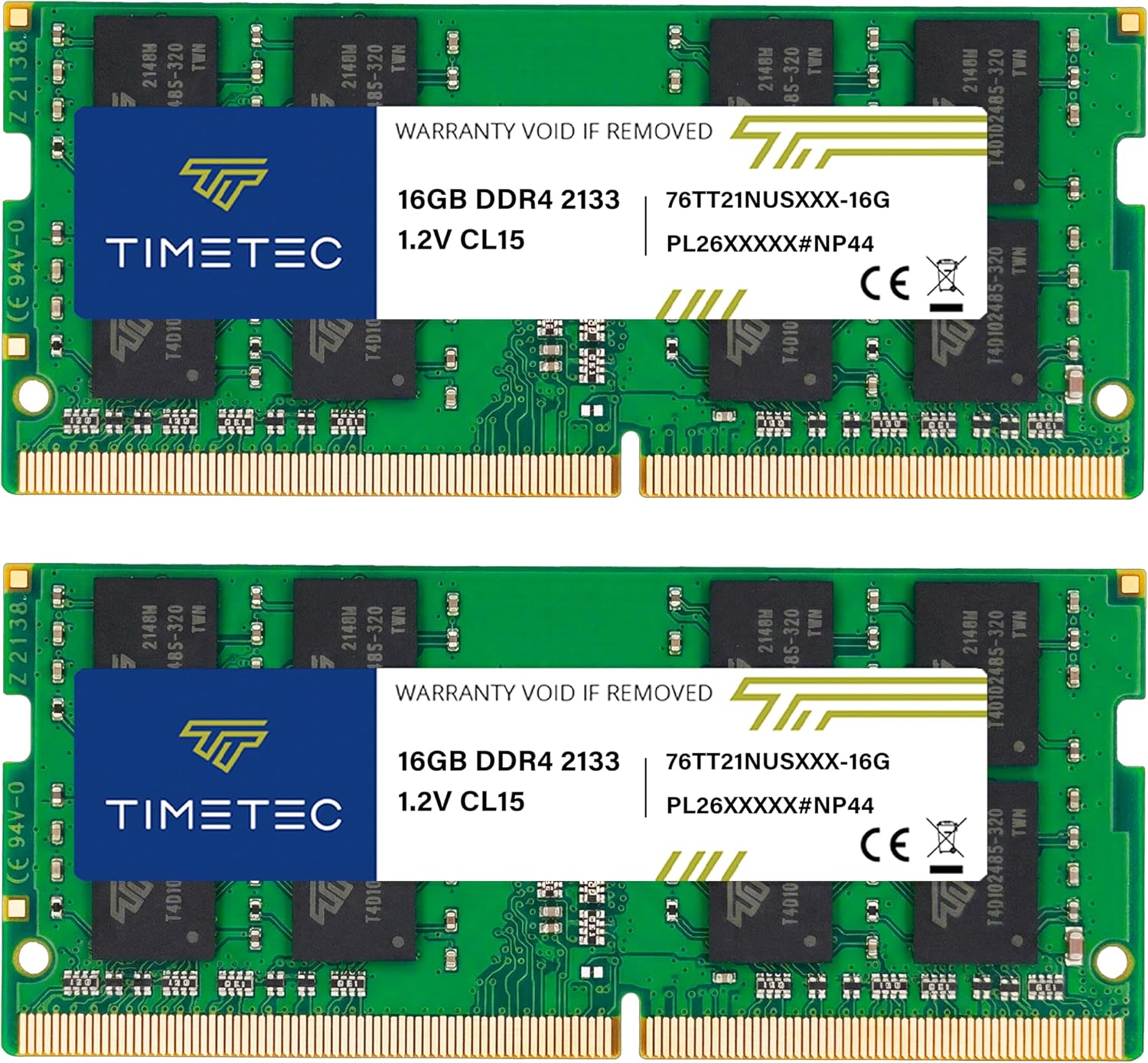 Timetec Premium 32GB KIT (2x16GB) DDR4 2133MHz (PC4-2133P) PC4-17000 SODIMM Laptop RAM – 260-Pin 1.2V CL15 Non-ECC Unbuffered Memory Module for Laptop, Notebook, Mini PC, All-in-One