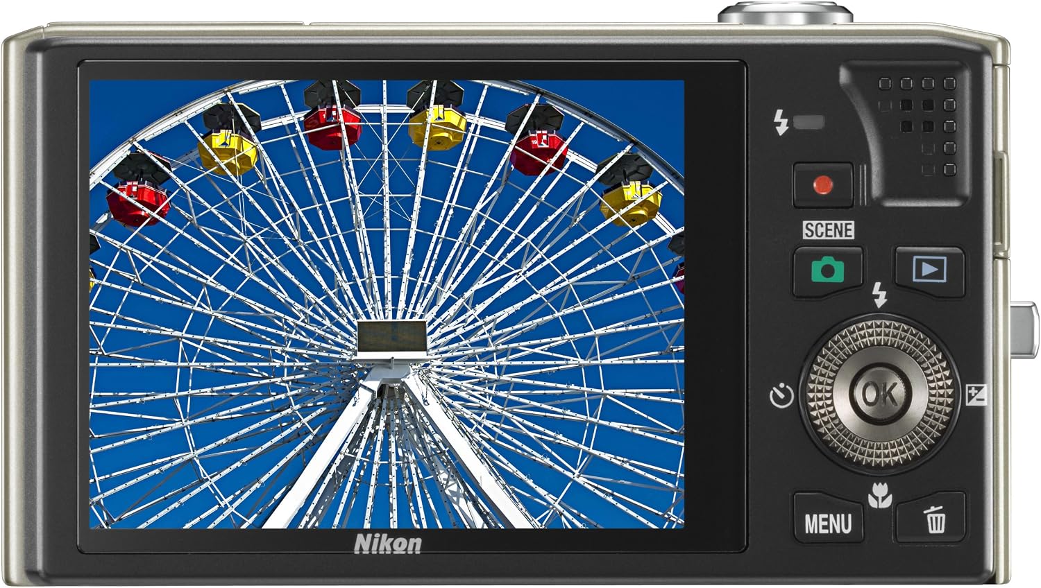 Nikon Coolpix S8000 14 MP Digital Camera with 10x Optical Vibration Reduction (VR) Zoom and 3.0-Inch LCD (Silver)