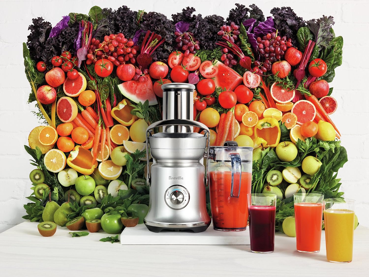 Breville the Juice Fountain® Cold XL Centrifugal Juicer, BJE830SIL, Silver