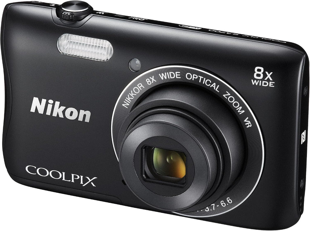 Nikon Digital Camera COOLPIX S3700 Black Optical 8X Zoom 20.05 Million Pixels S3700BK