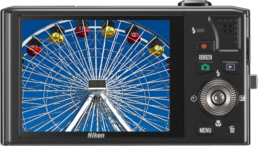 Nikon Coolpix S8000 14.2 MP Digital Camera with 10x Optical Vibration Reduction (VR) Zoom and 3.0-Inch LCD (Red)