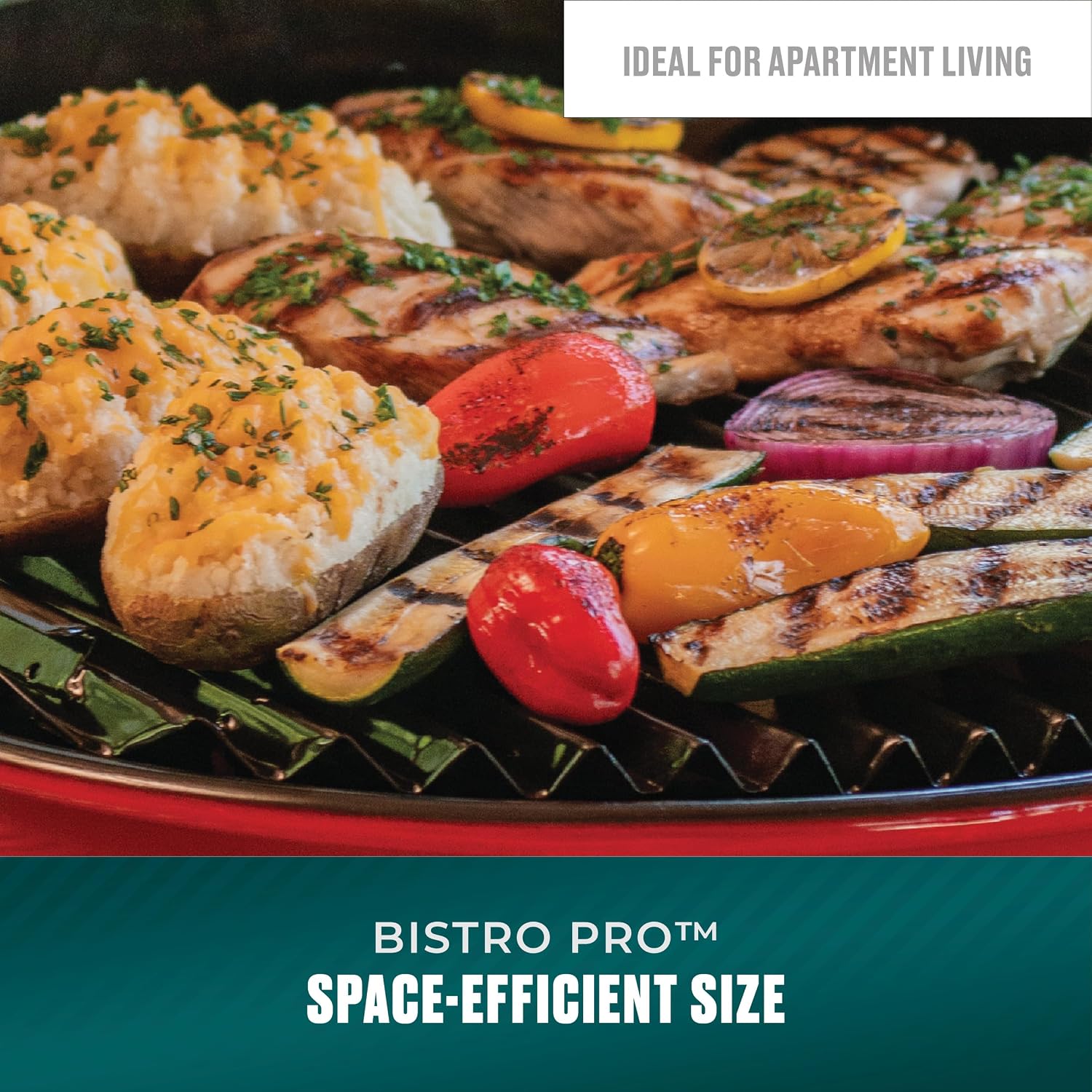 Charbroil Bistro Pro Tabletop Electric Grill, Red - 25302150