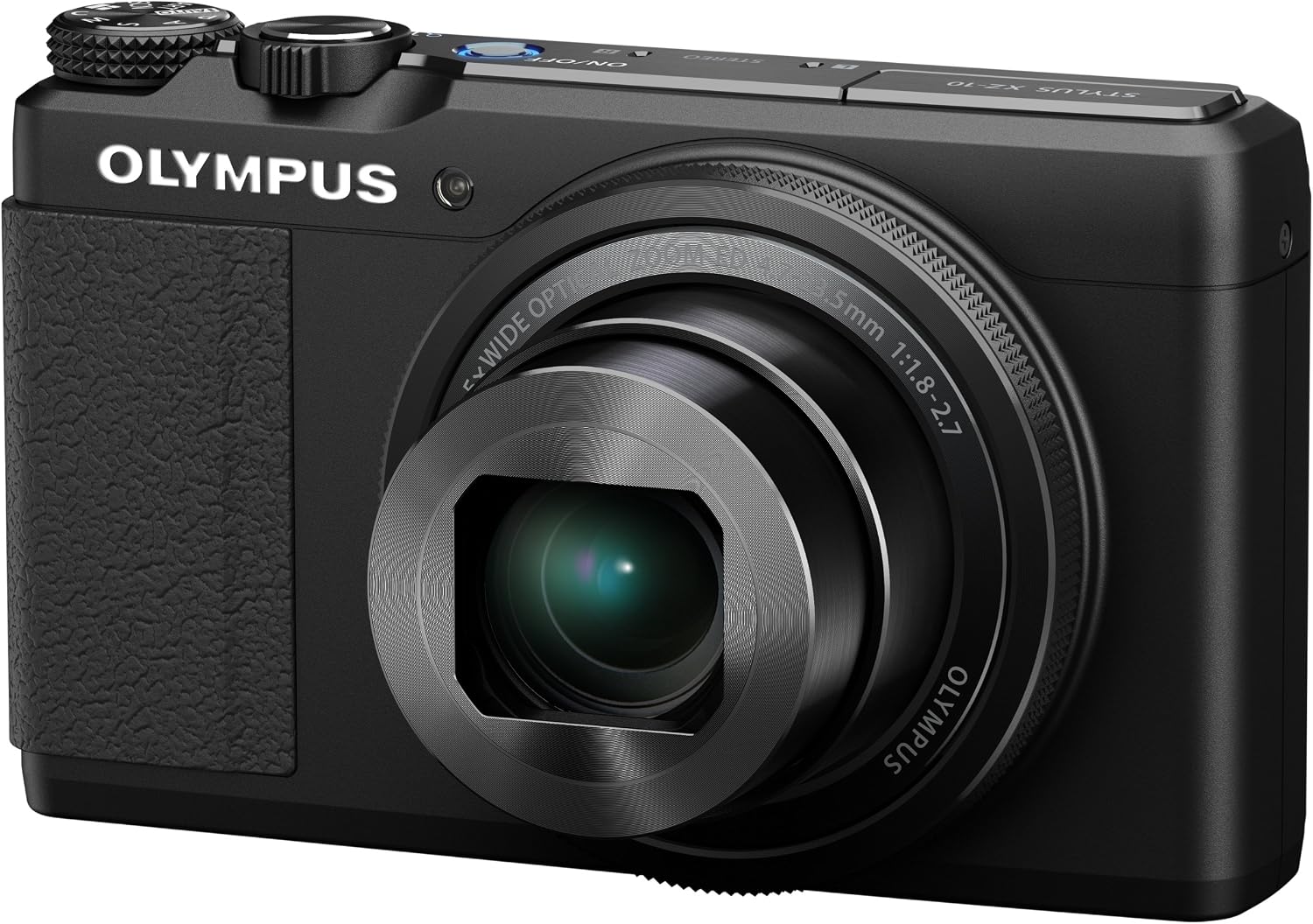 Olympus XZ-10 iHS 12MP Digital Camera with 5x Optical Image Stabilized Zoom and 3-Inch LCD (Black) - International Version (No Warranty)