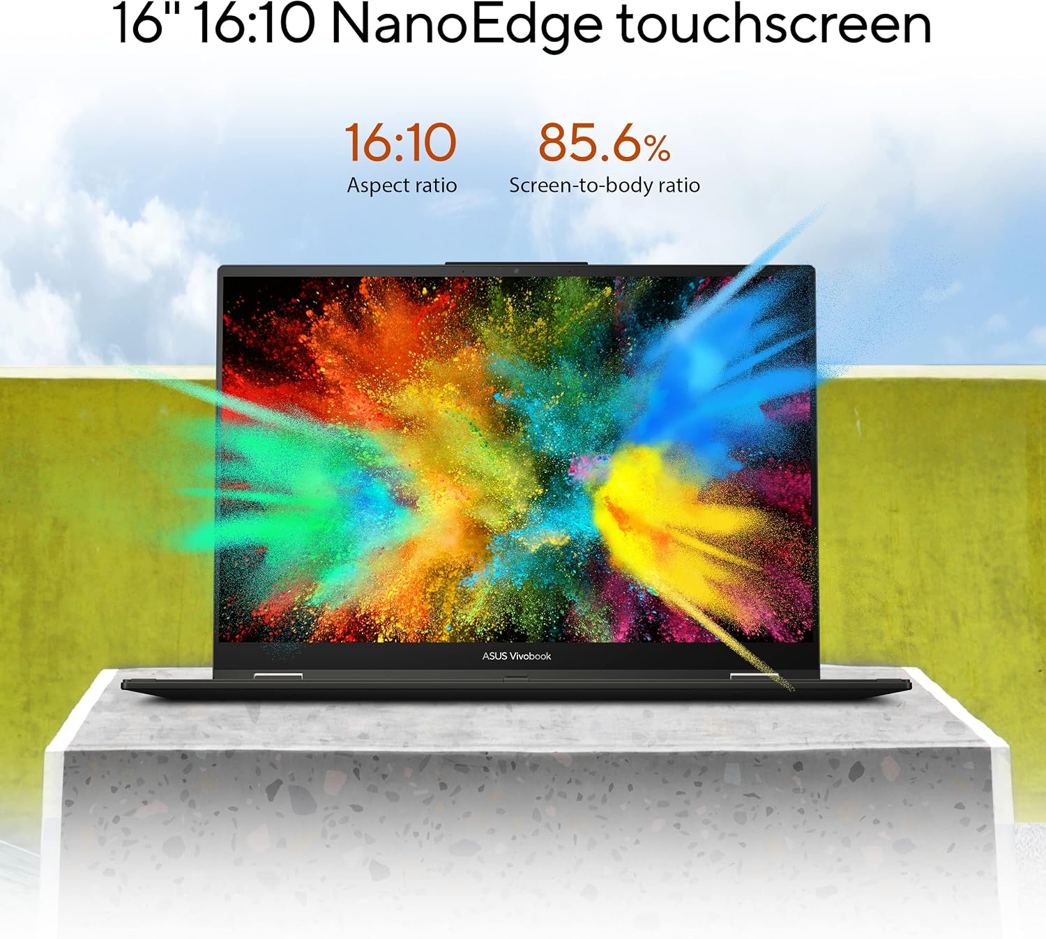 ASUS 2023 Vivobook S 16 Flip 16' WUXGA 16:10 Touch, Intel Core i5-13500H CPU, Intel HD Graphics, 8GB RAM, 512GB SSD, Stylus Supported, Windows 11 Home, Midnight Black, TP3604VA-DS51T