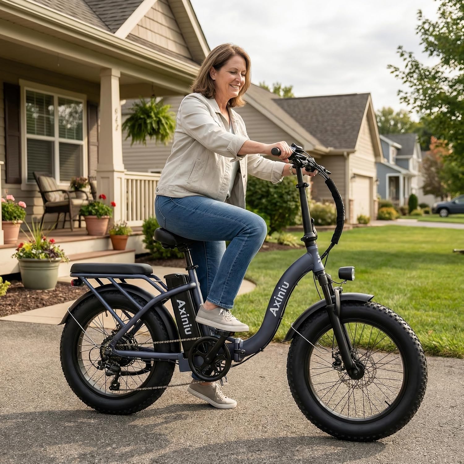 Electric Bike for Adults, 750W Long Range Foldable Ebike with One/Dual Removable Battery, 40-120 Mile/25-30MPH, 20'/16' Fat Tire Electric Bicycle