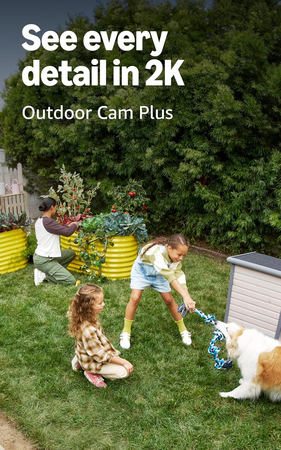 Ring Floodlight Cam Pro (Newest Model), White with Outdoor Cam Plus, Battery, White