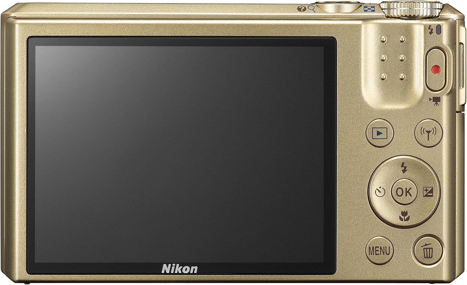 Nikon COOLPIX S7000 Digital Camera (Gold) - International Version (No Warranty)