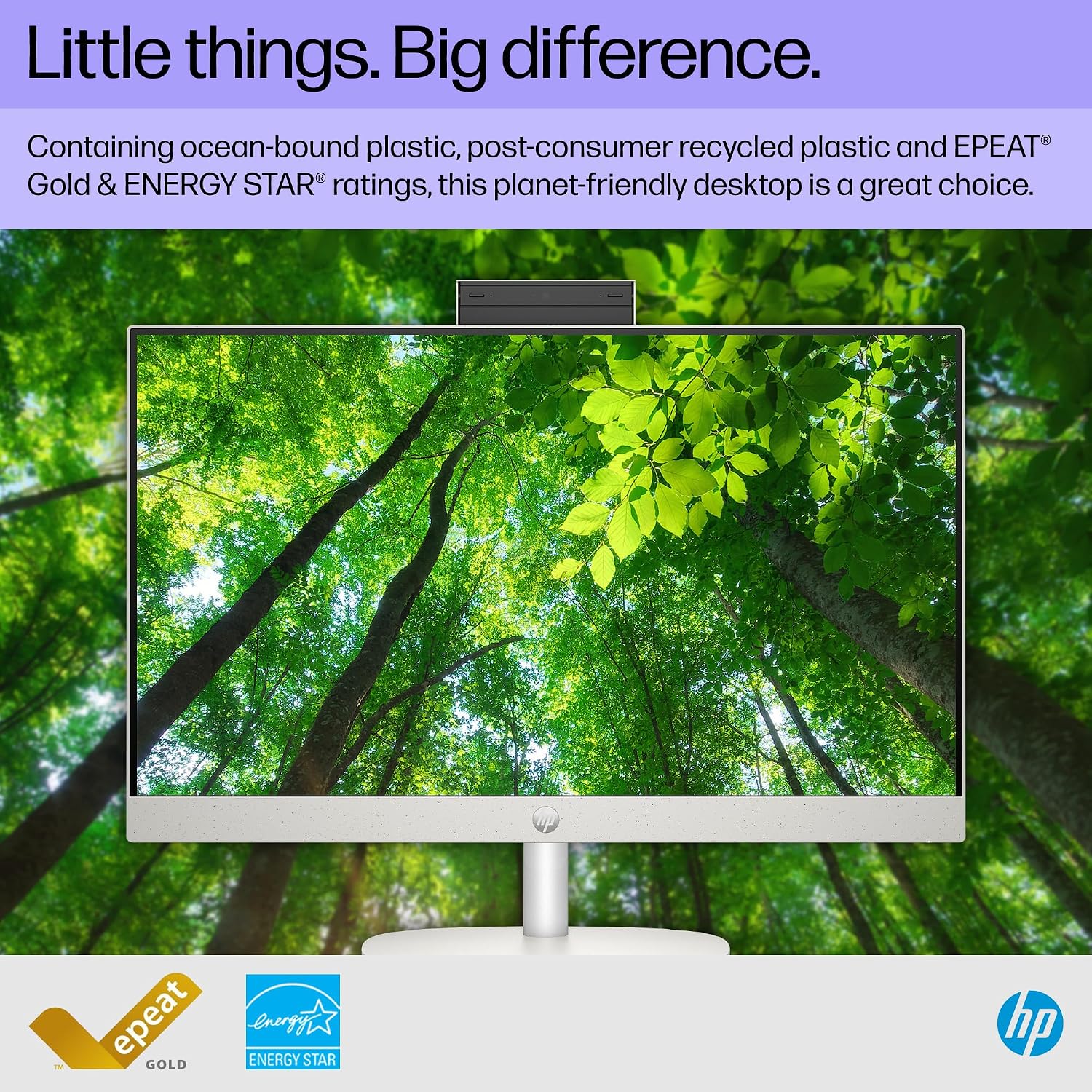HP 24 inch All-in-One Desktop PC, FHD Display, AMD Ryzen 7 7730U, 16 GB RAM, 512 GB SSD, AMD Radeon Graphics, Windows 11 Home, 24-cr0032 (2024)